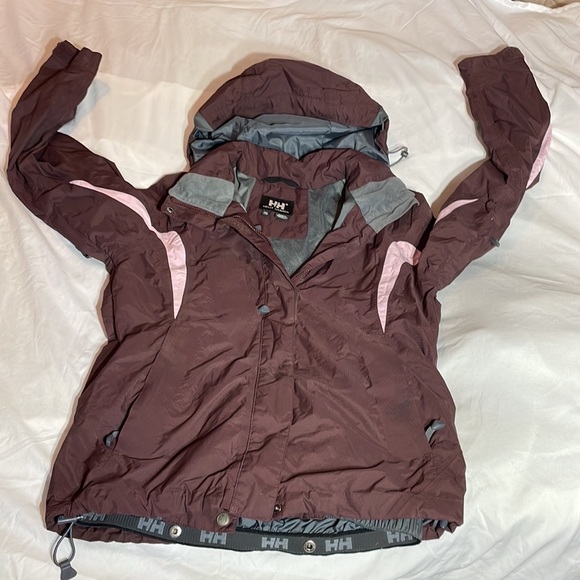 XS Helly Tech ski jacket. Burgundy and Pink. Used excellent condition. - Picture 7 of 9